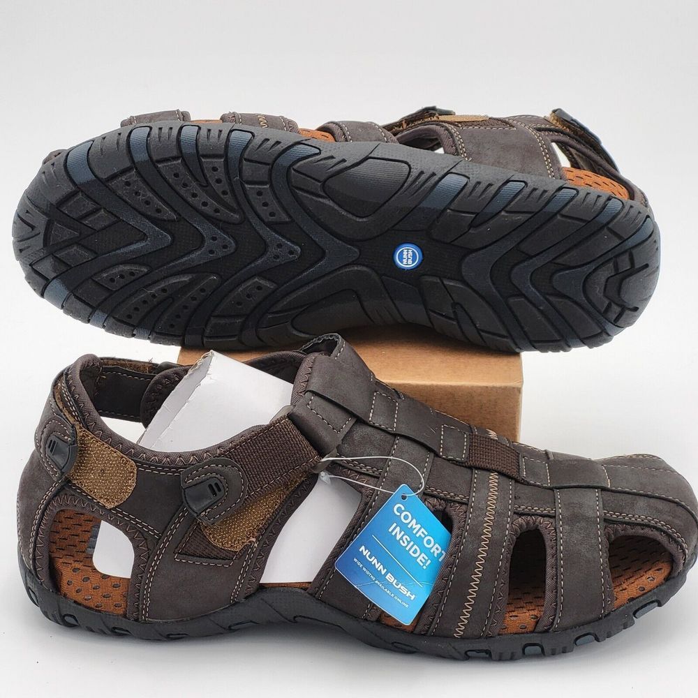Nunn Bush Men's 13M Brown Rio‎ Bravo Fisherman Sandals